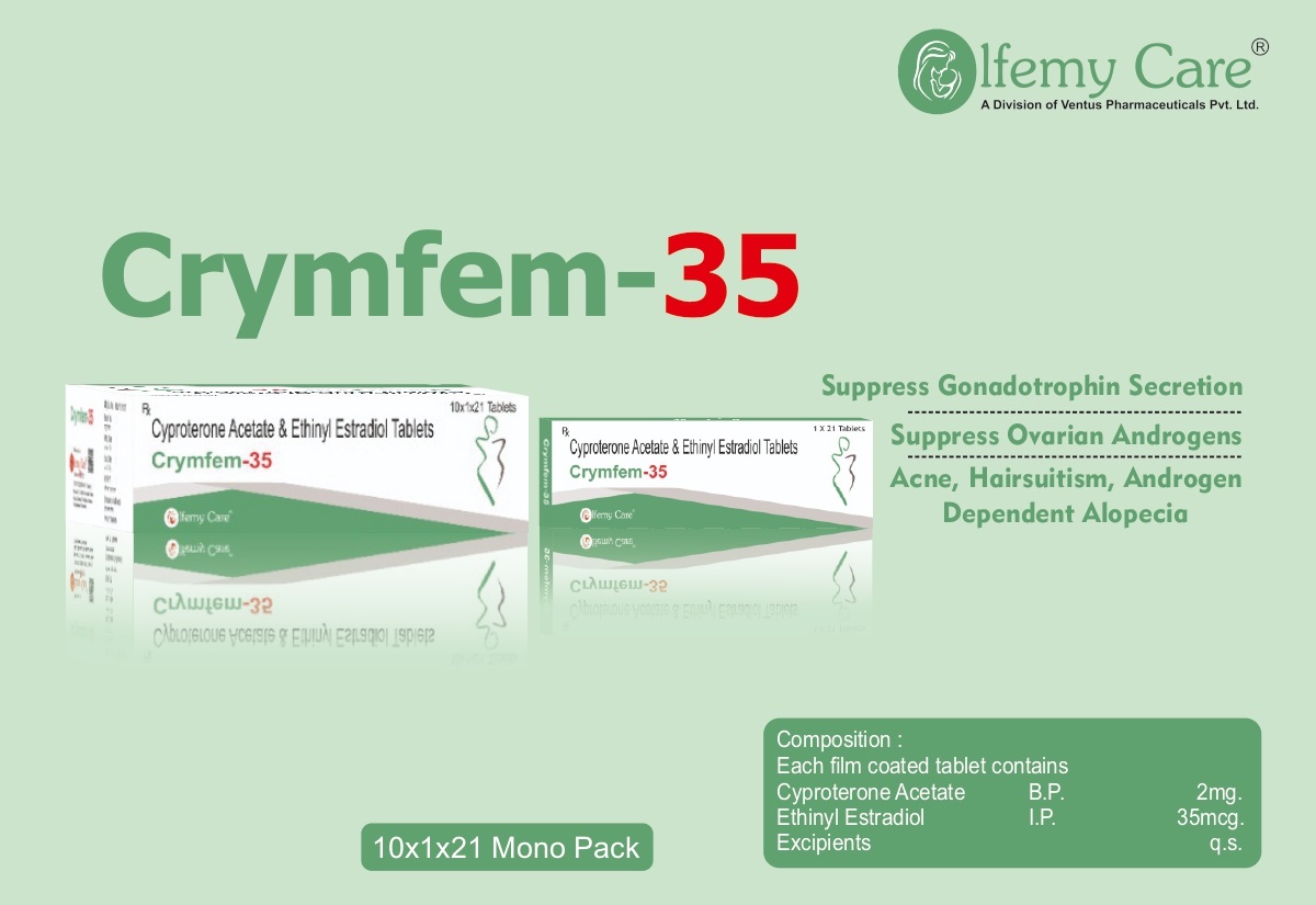 CYPROTERONE ACETATE 2MG & ETHINYLESTRADIOL0.035MG
